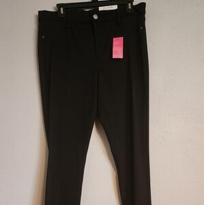 NWT ANA Womens L Tall Black Skinny Midrise Pants